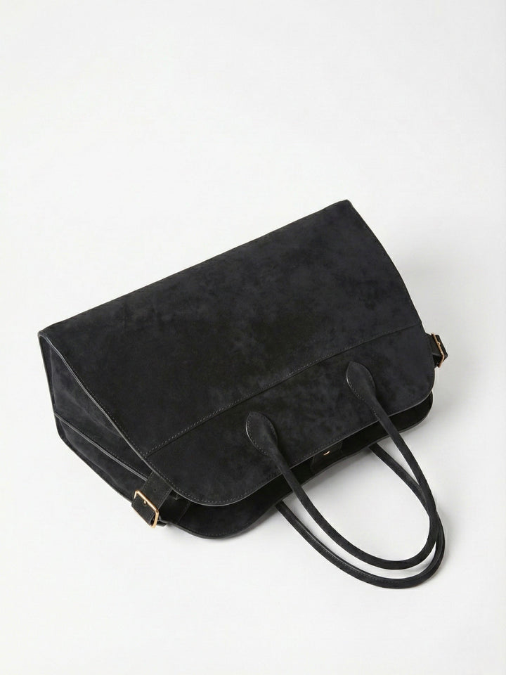 Henna | Suede Large Shopper Tote Bag