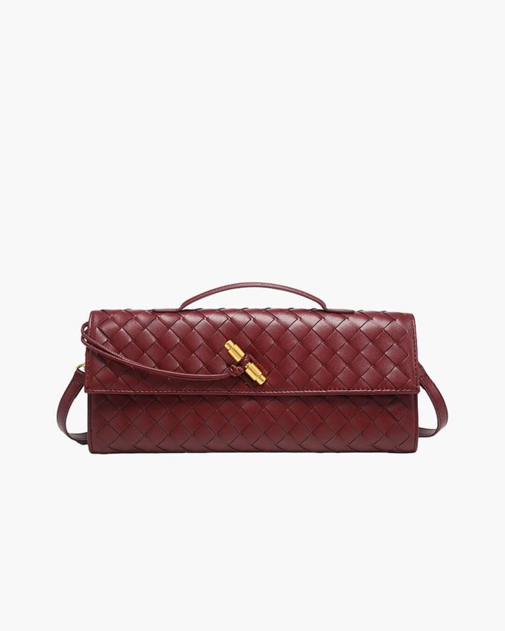 Alba | Woven Structured Shoulder Bag