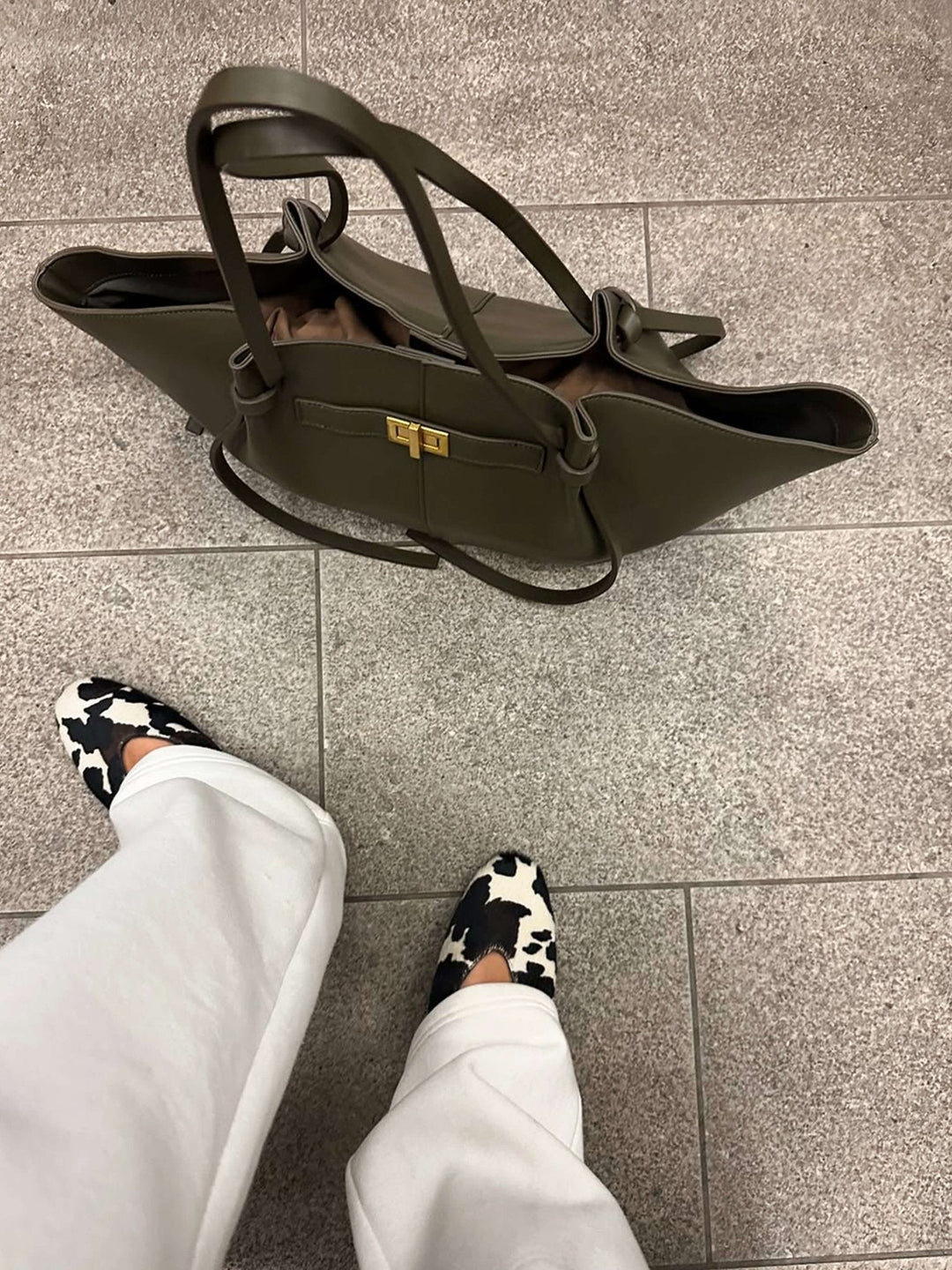 Adele | Leather Shopper Tote Bag
